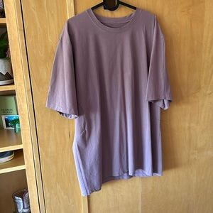 Men’s Lululemon large pique oversized T-shirt, pink